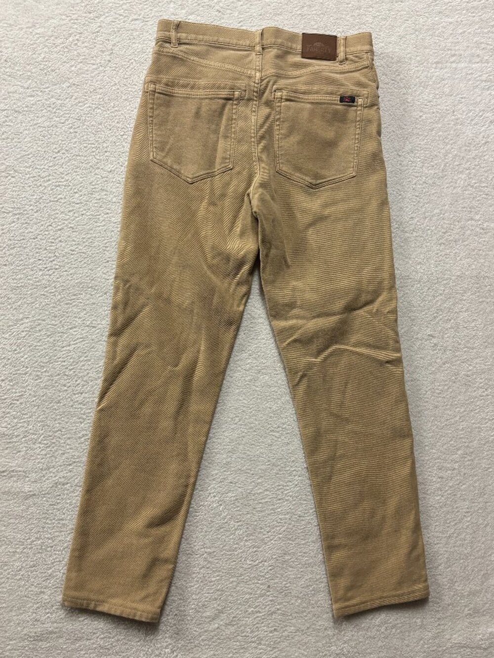 Faherty Pants Mens 30 (Fits 29x28) Tan 5 Pocket Chino Khaki Slim Fit Preppy soft